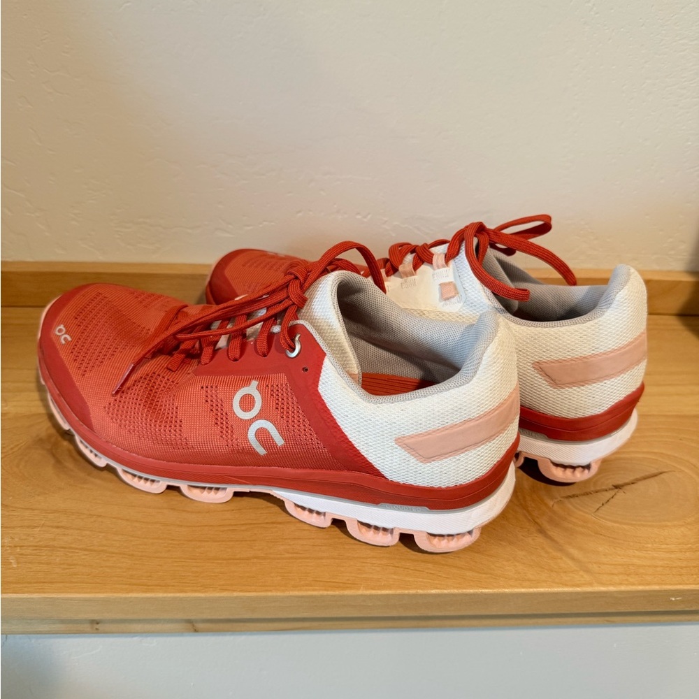 On Running Womens Cloudsurfer Shoe in Rust
